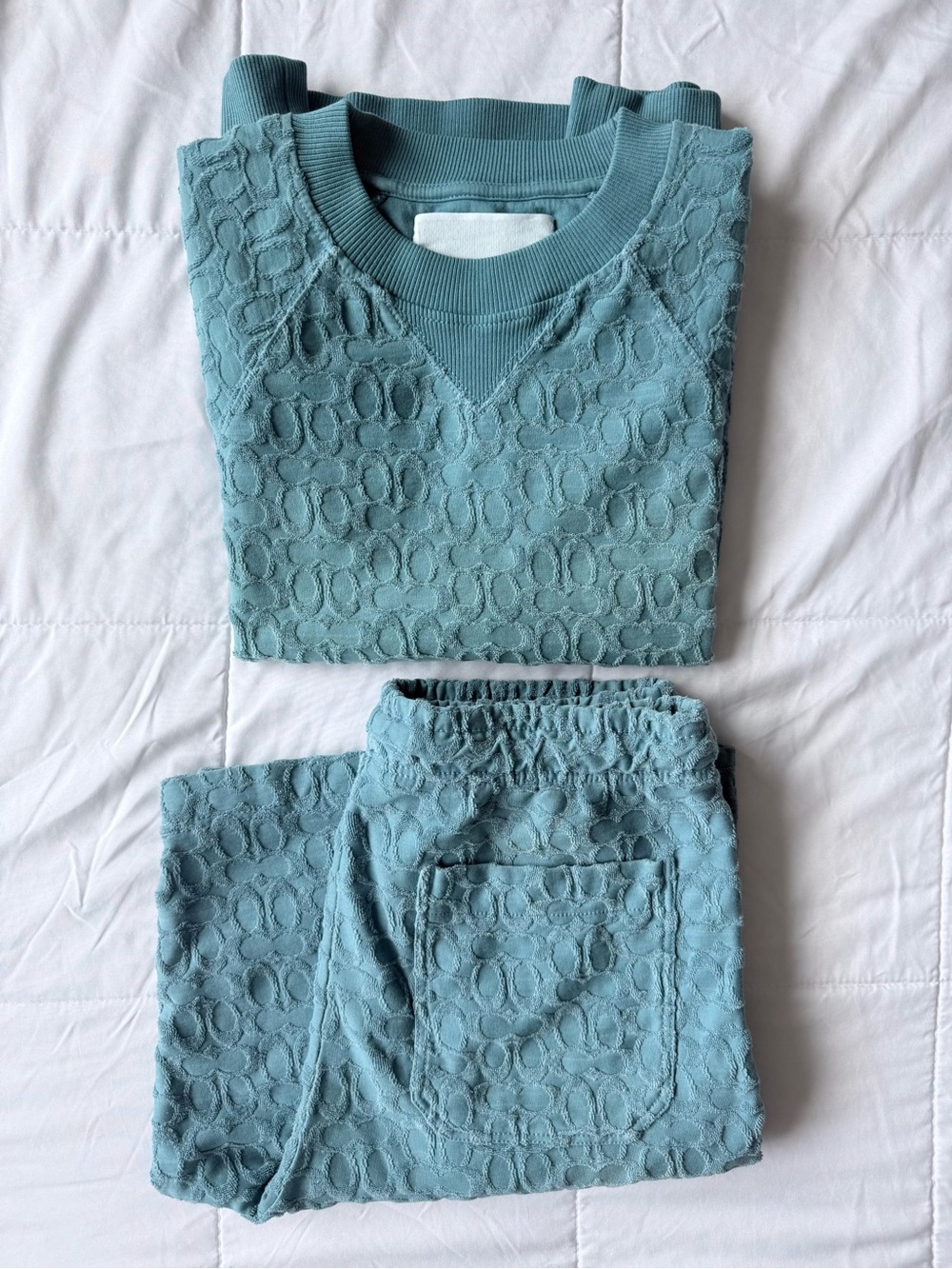 Coach Men's matching set Terry knit size Medium